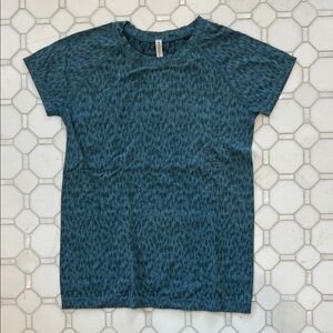 Athleta Blue Short Sleeve Tee